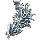 Pandantiv amuleta din argint pentru fericire si prosperitate Magia Zanelor - Zana Copacilor